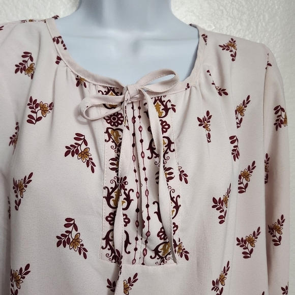 B Collection By Bobeau Bridgette Peasant Top - Picture 2 of 9